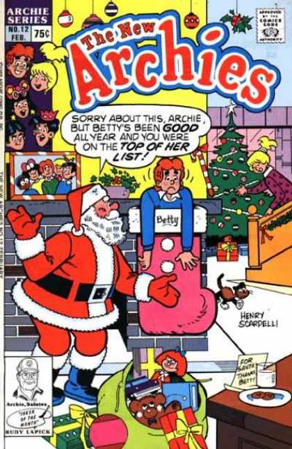 New Archies 12 - Archie Series - Santa - Presents - New Year - Christmas Tree