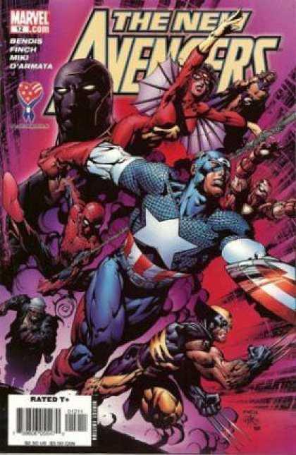 New Avengers 12 - Wolverine Claws - Winged Heroes - League Of Heroes - Dark Mask - Costumes - David Finch