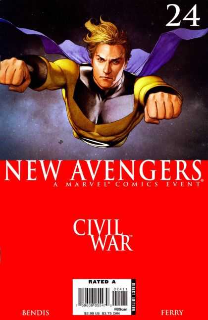 New Avengers 24 - Bendis - Ferry - Civil War - Rated A - Marvel - Adi Granov