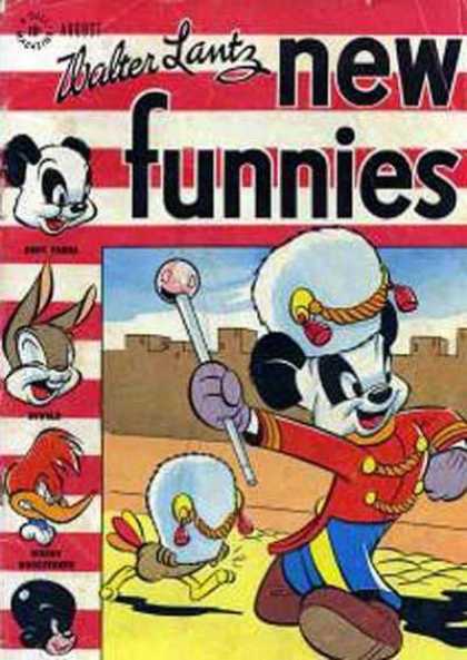 New Funnies 126 - Panda Bear - Rabbit - Drum Major - Chicken - Woodpecker