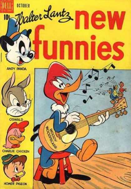 New Funnies 140 - Woody Woodpecker - Guitar - Andy Panda - Oswald - Charlie Chicken