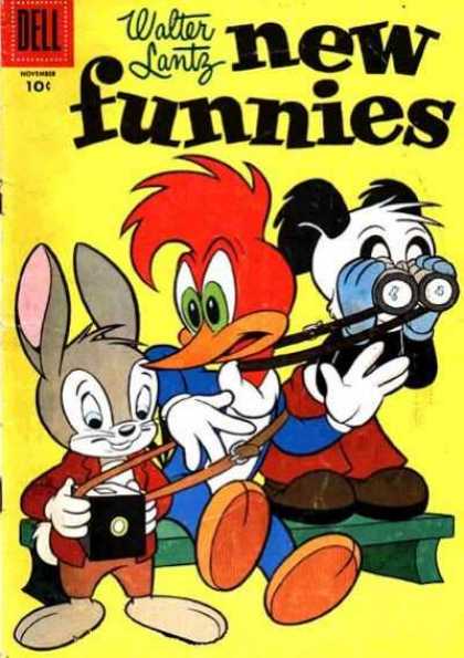 New Funnies 225 - Woodpecker - Rabbit - Binoculars - Bench - Straps