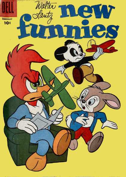 New Funnies 240 - Woody Woodpecker - Toy Airplanes - Walter Lantz - Easychair - Newspaper
