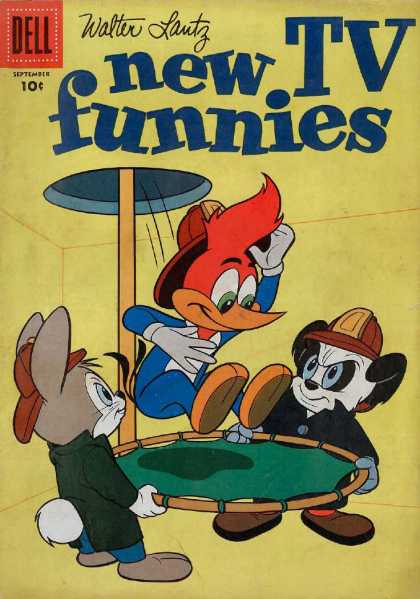 New Funnies 259 - Walter Lantz - Dell - Tv - Woody Woodpecker - Panda