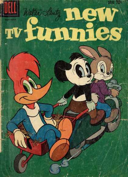 New Funnies 273 - Woody Woodpecker - Walter Lantg - Panda - Rabbit - Wheelbarrow