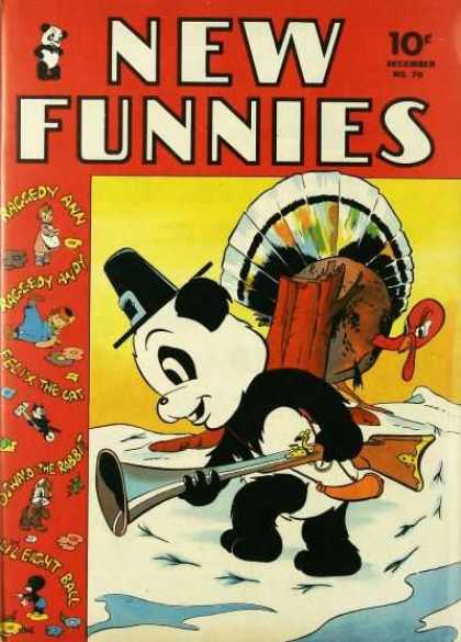 New Funnies 70 - Panda - Gun - Turkey - Raggedy Ann - Felix The Cat
