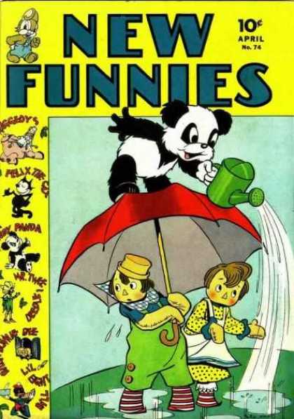 New Funnies 74 - New Funnies - April - No 74 - Felix The Cat - Panda