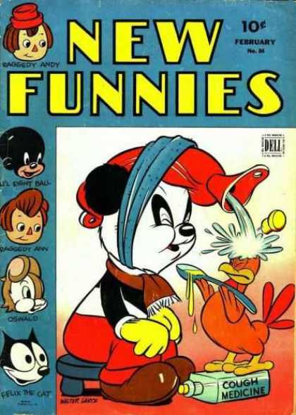 New Funnies 84 - Raggedy Andy - Water Bottle - Panda - Felix The Cat - Medicine