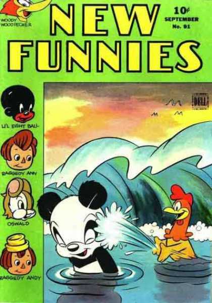 New Funnies 87 - Lil Eight Ball - Raggedy Ann - Oswald - Water - Panda