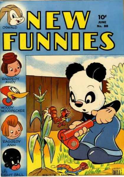 New Funnies 88 - Oswald - Woody Woodpecker - Raggedy Andy - Raggedy Ann - Lil Eight Ball