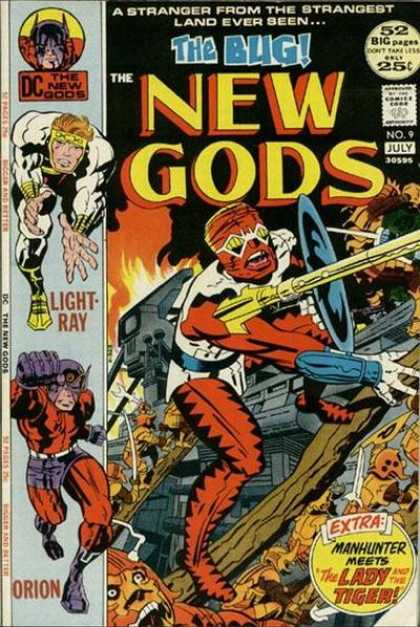 New Gods 9 - The Bug - Light Ray - Orion - Shield - Fire - Jack Kirby, Keith Giffen