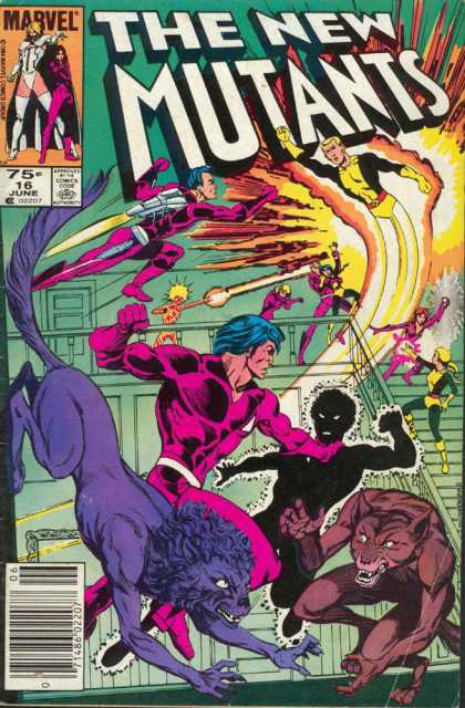 New Mutants 16 - Teenage Superheroes - Marvel Comics - Psyche - Cannonball - Wolfsbane
