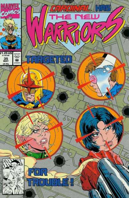New Warriors 35 - Heros - Cardinal - May Issue - Targeted - Marvel Comics