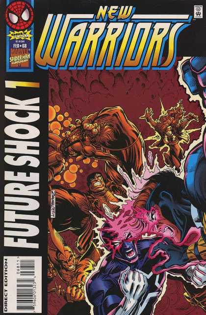 New Warriors 68 - Marvel Comics - Spiderman Group - New Warriors - Future Shock 1 - The Amazing Spiderman