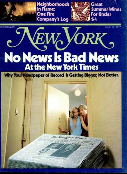 New York - New York - July 18, 1977