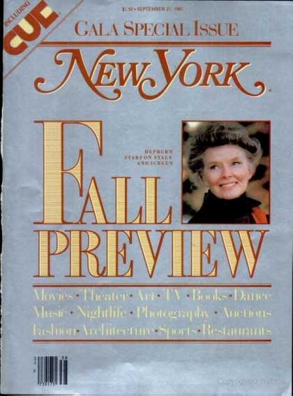 New York - New York - September 21, 1981
