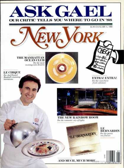 New York - New York - January 4, 1988
