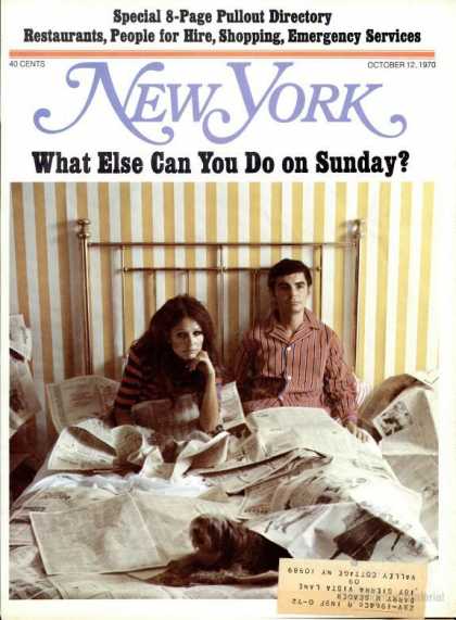New York - New York - October 12, 1970