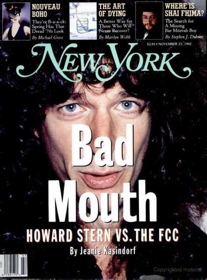 New York - New York - November 23, 1992
