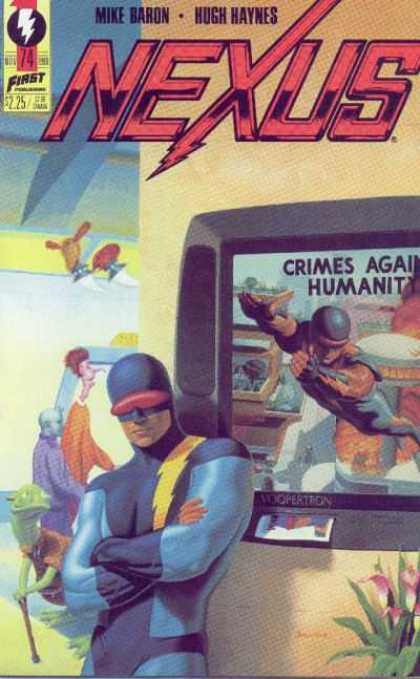 Nexus 74 - Mike Baron - Hugh Haynes - Crimes Against Humanity - Aliens - Goggles