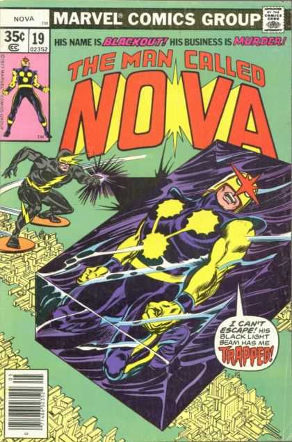 Nova 19 - Blackout - Marvel Comics Group - Murder - Punch - Trapped - Carmine Infantino