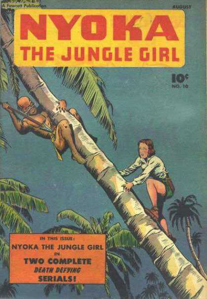 Nyoka the Jungle Girl 10 - Palm - Woman - Spear - Serial - In This Issue