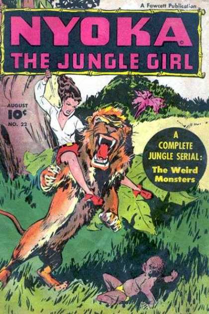 Nyoka the Jungle Girl 22 - Jungle Woman - Lion Tamer - Protector Of The Wild - Lion Rider - Safari Girl