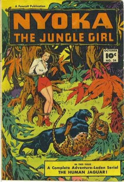 Nyoka the Jungle Girl 24 - Woman - Tied Up - Panther - Cheetah - Human Jaguar