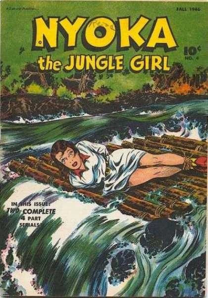Nyoka the Jungle Girl 4 - Waterfall - Raft - Rapids - Girl - Jungle