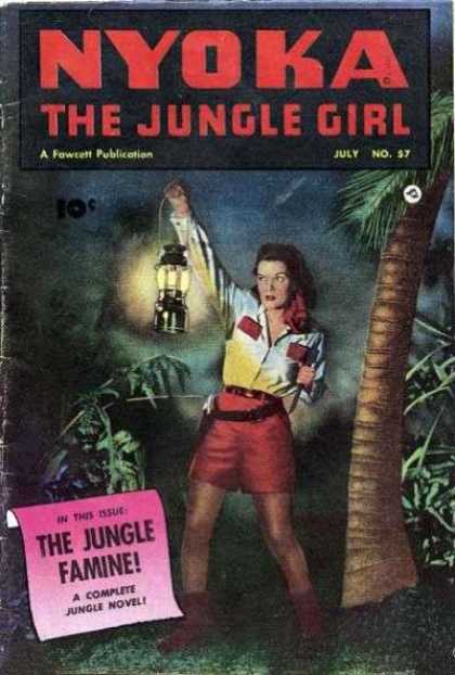 Nyoka the Jungle Girl 57 - Trees - Girl - Jungle - Dark - Lantern