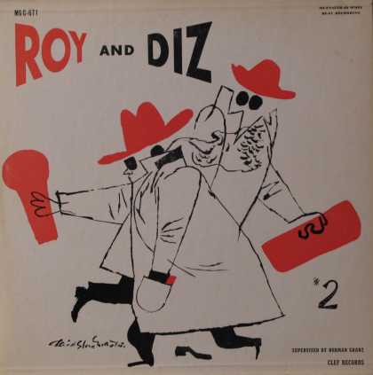 Oddest Album Covers - <<Roy and Diz and David Stone Martin on Clef>>