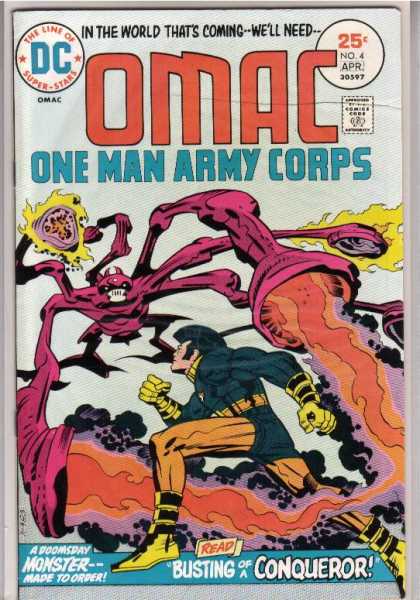 Omac 4 - Dc - Super Stars - One Man Army Corps - A Doomsday Monster - Busting Of Conqueror - Jack Kirby, Renato Guedes