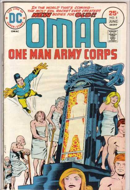 Omac 5 - Dc - The Line Of Superstars - Approved By The Comics Code Authority - One Man Army Corps - June - Jack Kirby, Renato Guedes