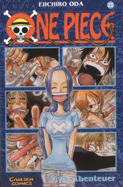One Piece 22 - Big Mouths - Knife - Scary - Carlsen Comics - Blue Hair