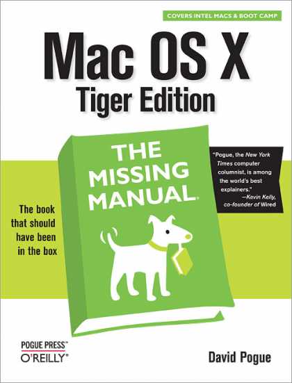 O'Reilly Books - Mac OS X: The Missing Manual, Tiger Edition