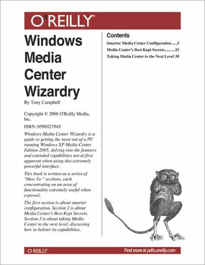 O'Reilly Books - Windows Media Center Wizardry