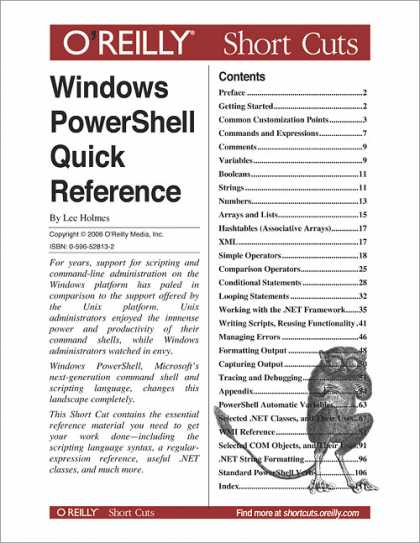 O'Reilly Books - Windows PowerShell Quick Reference