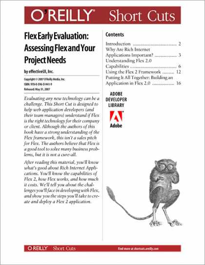 O'Reilly Books - Flex Early Evaluation: Assessing Flex and Your Project Needs