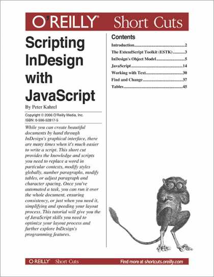 O'Reilly Books - Scripting InDesign with JavaScript