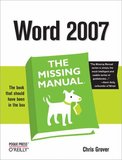 O'Reilly Books - Word 2007: The Missing Manual