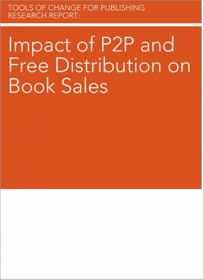 O'Reilly Books - Impact of P2P and Free Distribution on Book Sales