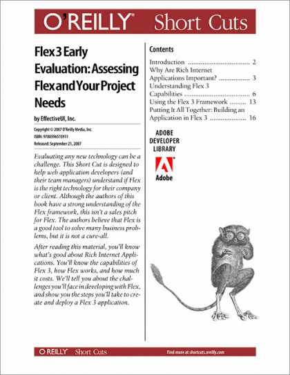 O'Reilly Books - Flex 3 Early Evaluation: Assessing Flex and Your Project Needs