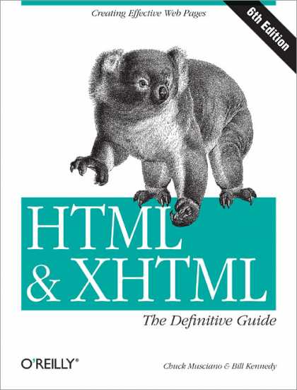 O'Reilly Books - HTML & XHTML: The Definitive Guide, Sixth Edition