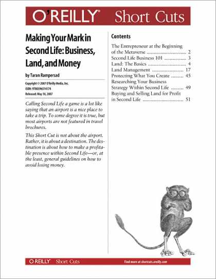 O'Reilly Books - Making Your Mark in Second Life: Business, Land, and Money