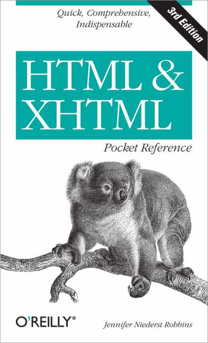 O'Reilly Books - HTML and XHTML Pocket Reference, Third Edition