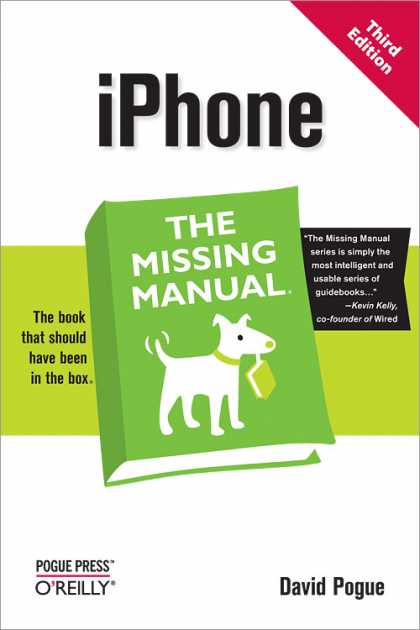 O'Reilly Books - iPhone: The Missing Manual, Third Edition