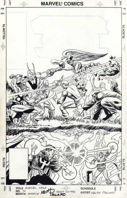 Original Cover Art - Marvel Saga #16 Cover (1987)