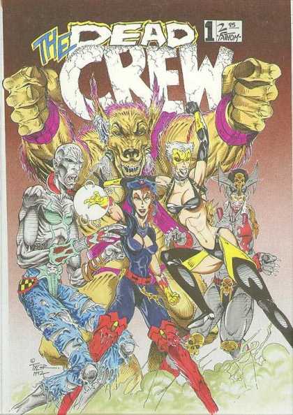 Original Cover Art - Dead Crew #1 Cover Â  - The Dead Crew - Warewolf - Skull - Crystal Ball - Ripped Jeans