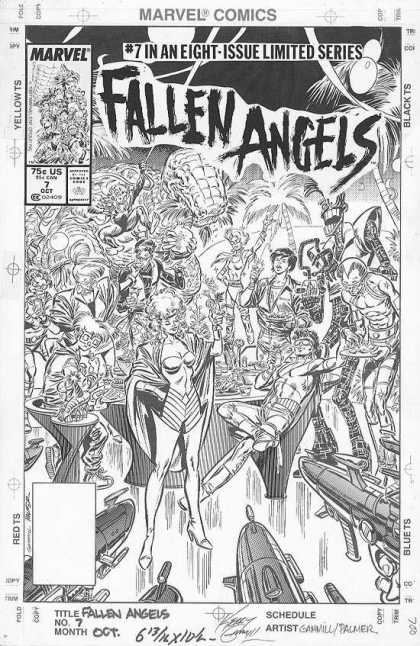 Original Cover Art - Fallen Angels