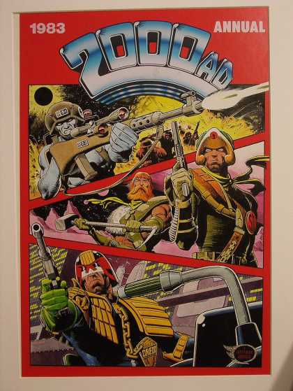 Original Cover Art - 2000 AD Judge Dredd Cover (1983)